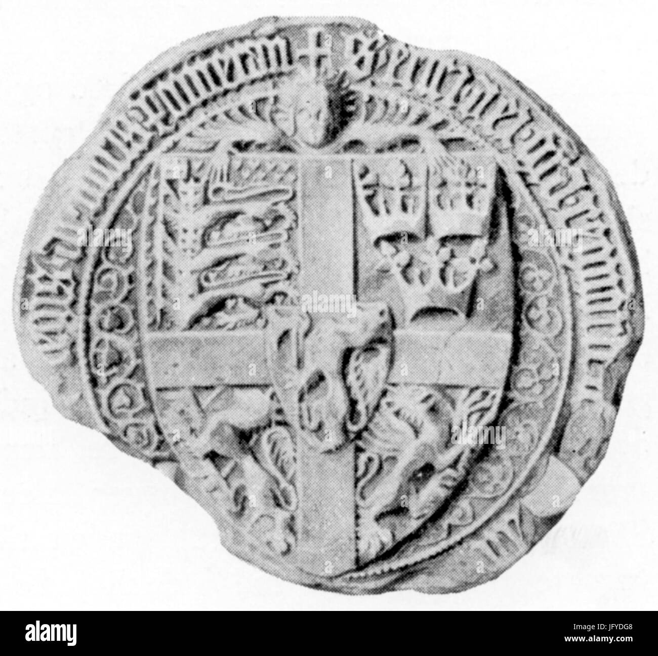 Erikafpommernsdanskeunionssegl Banque D'Images