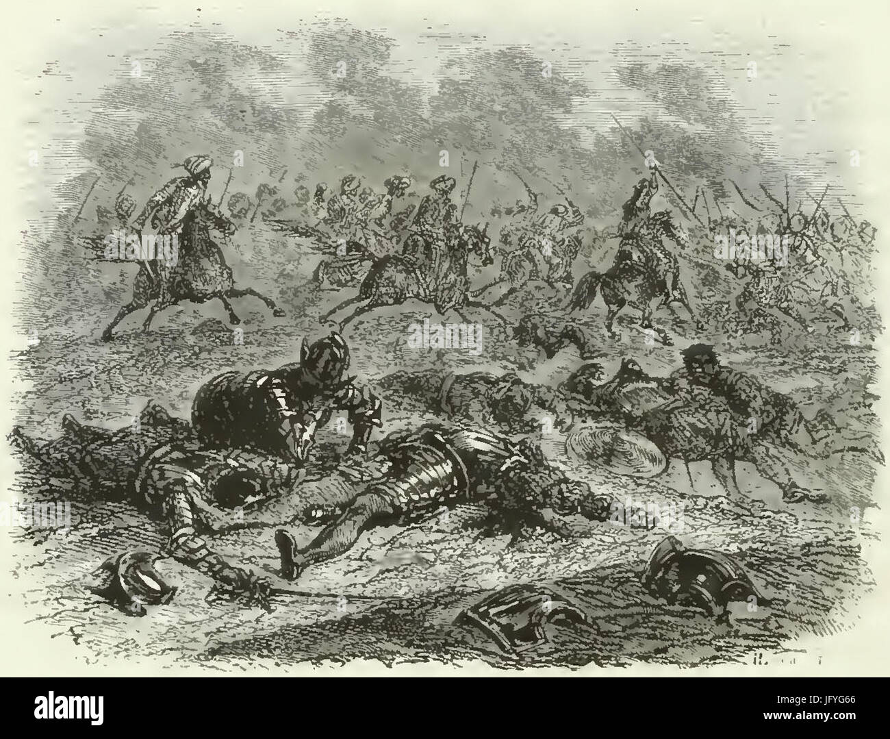 Expédition de Charles Quint contre Alger (Léon Galibert, p. 188) Banque D'Images