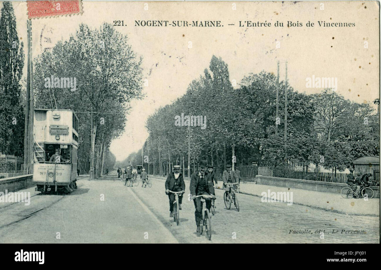 1 Faciolle - Nogent sur Marne - L'entrée par le Bois de Vincennes Banque D'Images