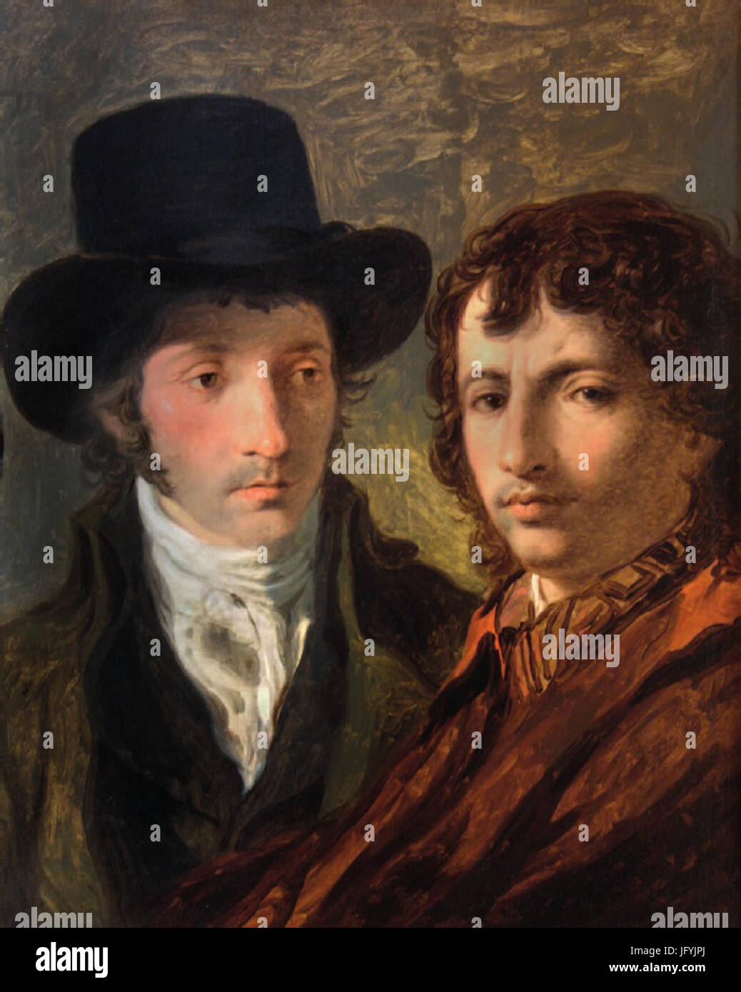 Felice Giani - Self-portrait with Michael Köck Banque D'Images