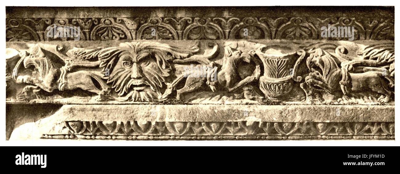 Fig 000 Gebälkfries vom Tempel - Einleitung Banque D'Images