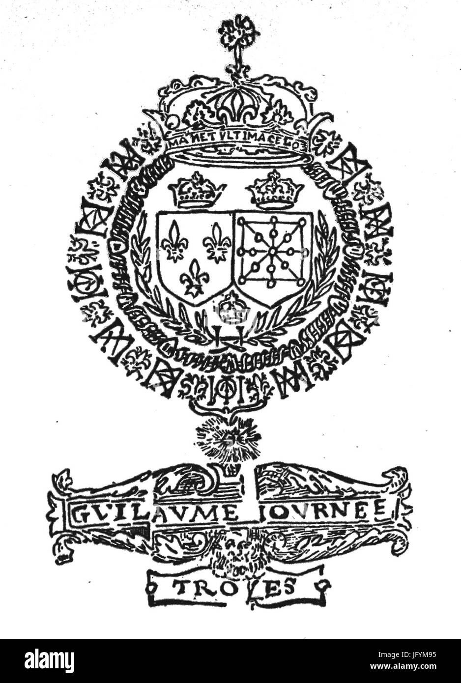 Filigrane guillaume journée manet ultimas 07855 Banque D'Images