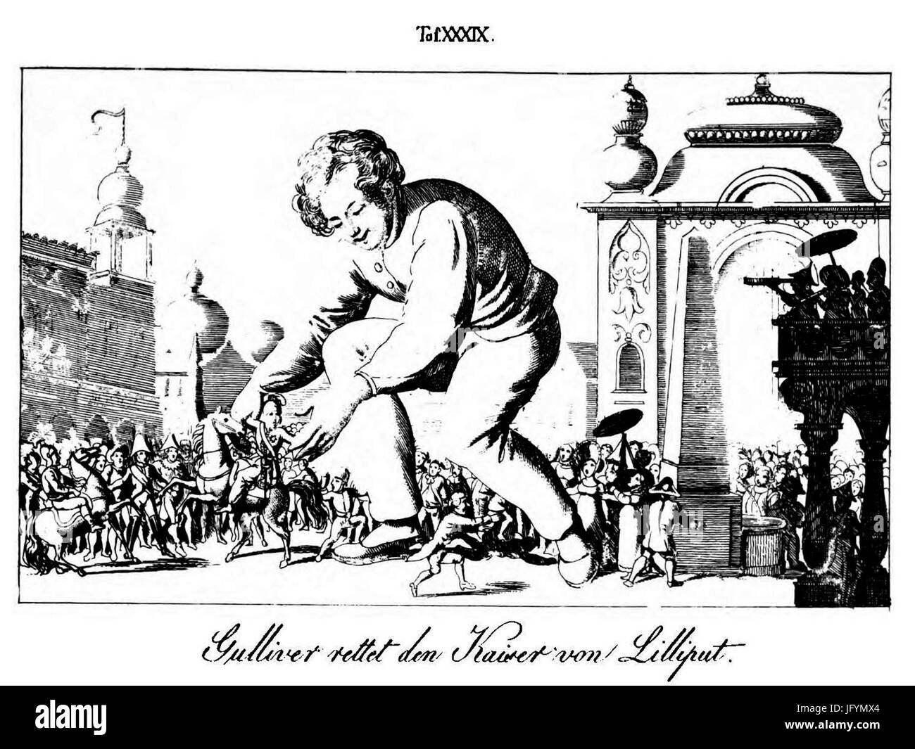 Gulliver 39 Flögel1862 Banque D'Images