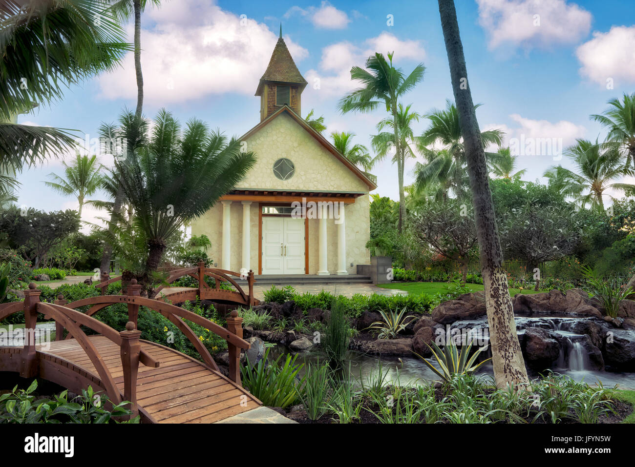 Chapelle de Four Seasons Hotel. Ko Olina, Oahu, Hawaii Banque D'Images