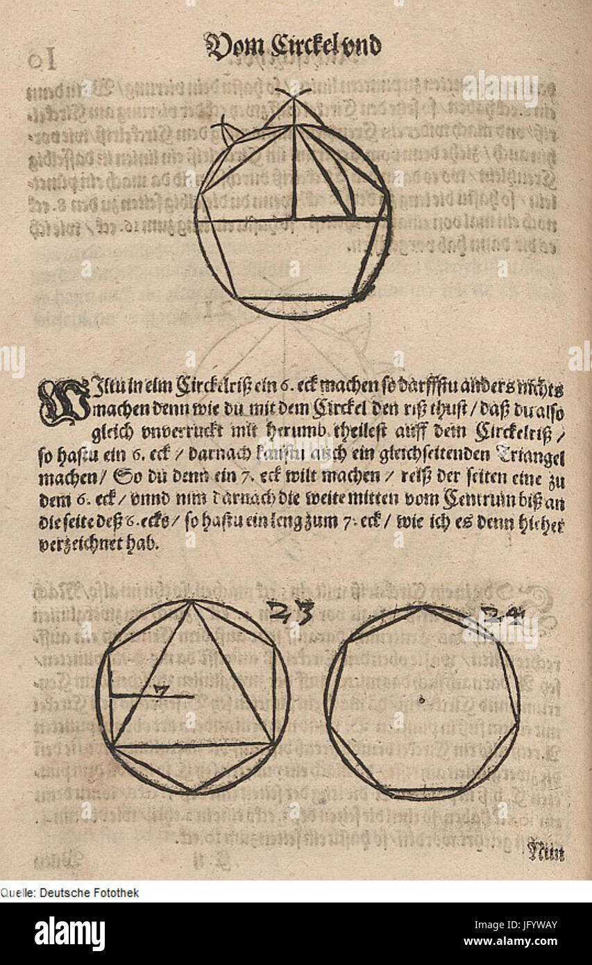 Fotothek df tg 0000836 Vieleck geometrie 5E Banque D'Images