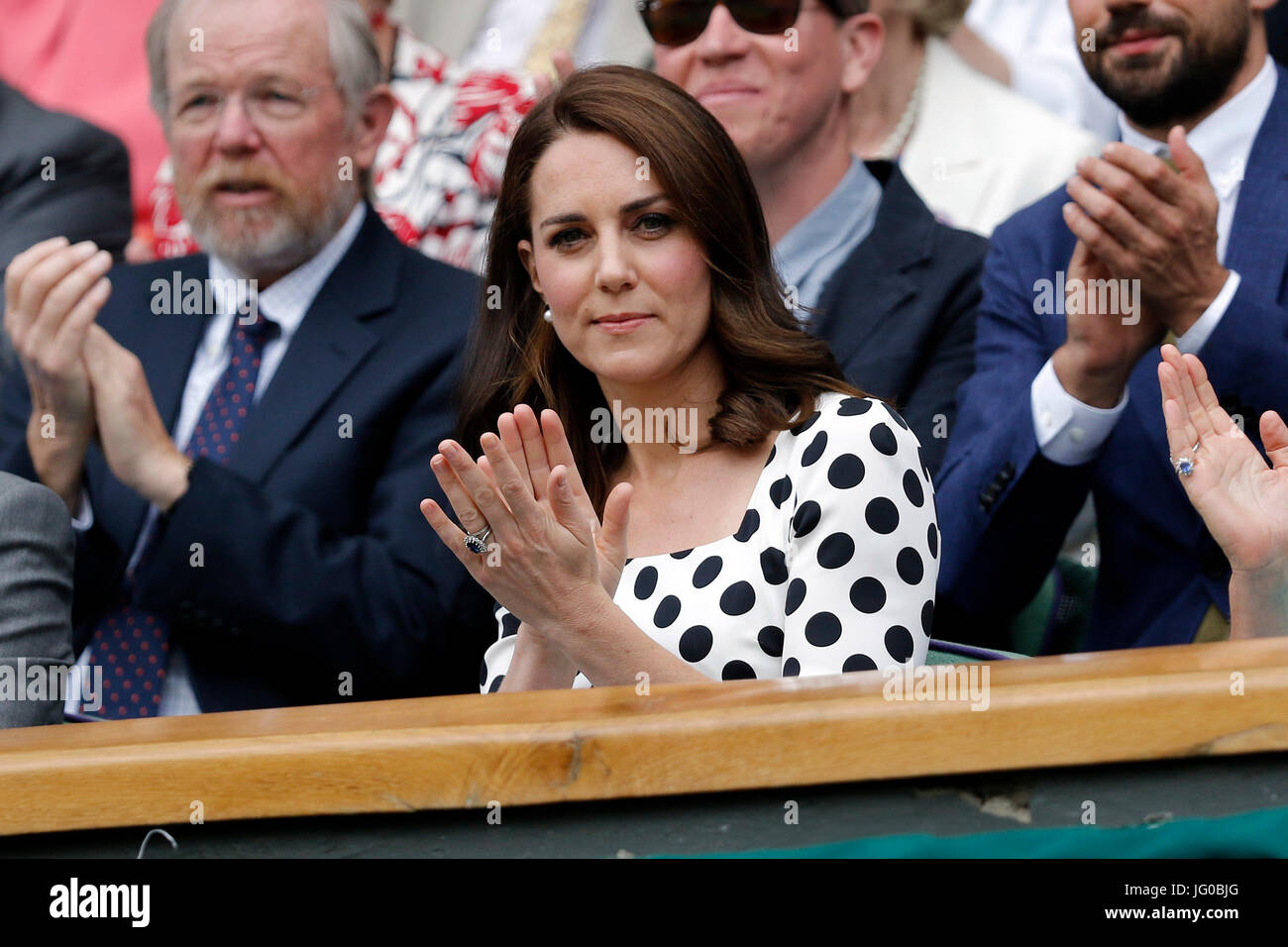 La duchesse de Cambridge, Andy Murray V AKEXANDER BUBLIK, le tournoi de Wimbledon 2017, 2017 Banque D'Images