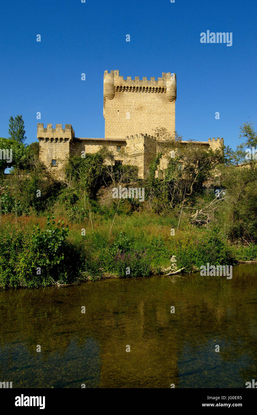 Château de Cuzcurrita de Rio Tirón, XIV siècle,La Rioja, Espagne Banque D'Images