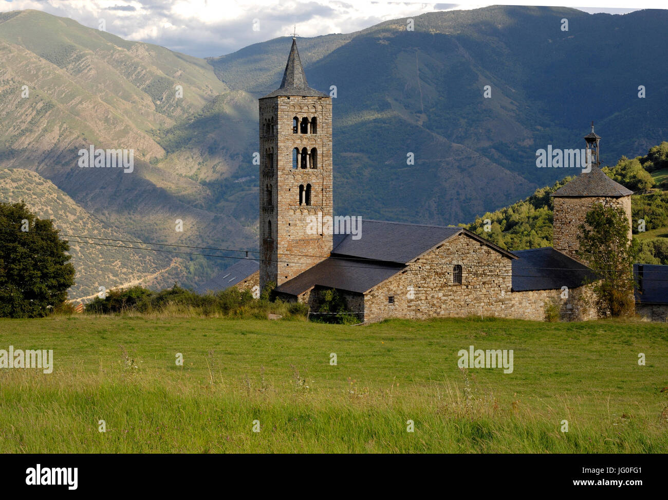 Sant et Sant Pastor, église romane du XI-XII, fils de Pi, Pallars Sobira, Lleida, Catalogne, Espagne Banque D'Images