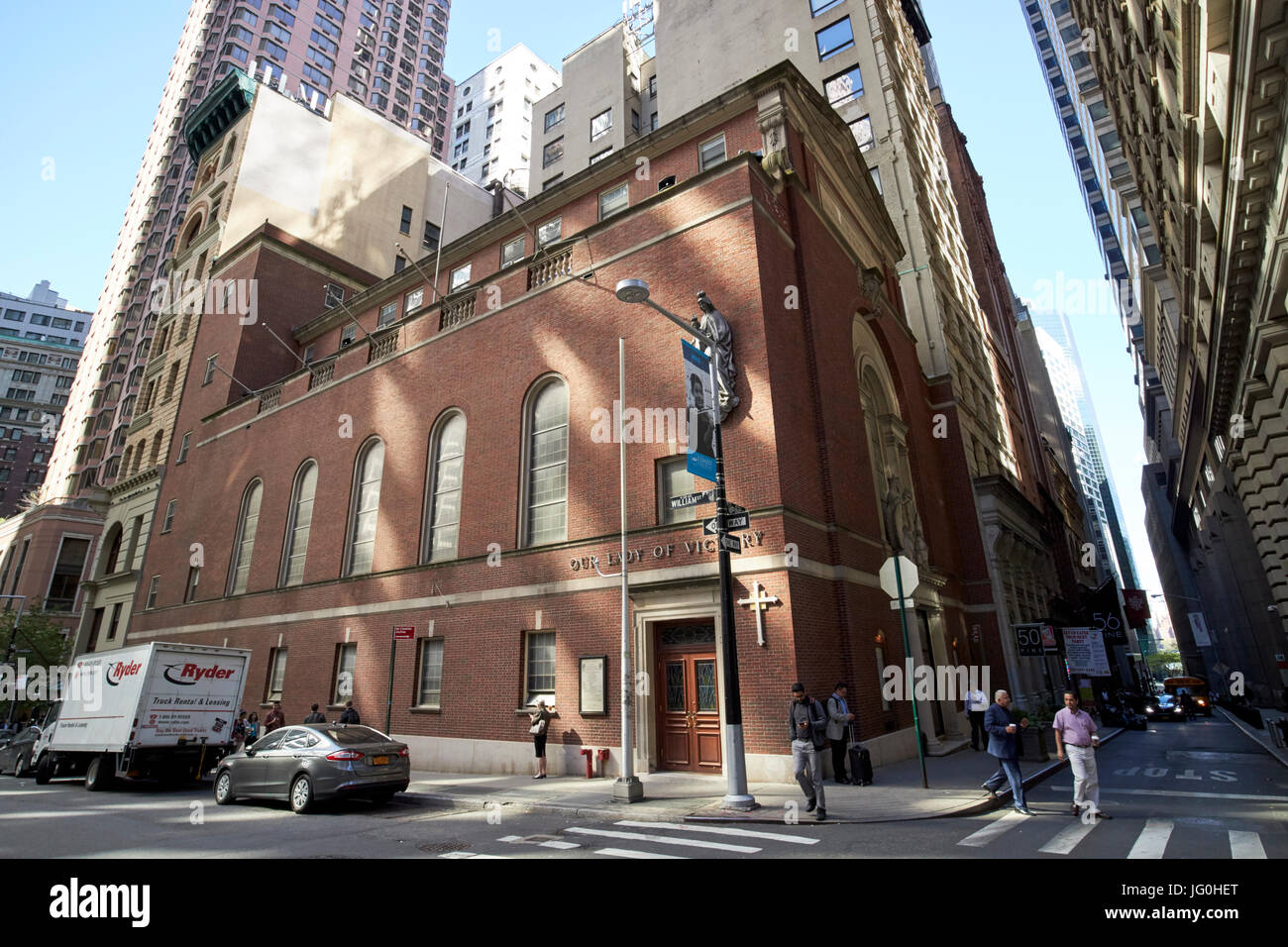 Eglise Notre Dame de la victoire de la ville de New York USA Banque D'Images