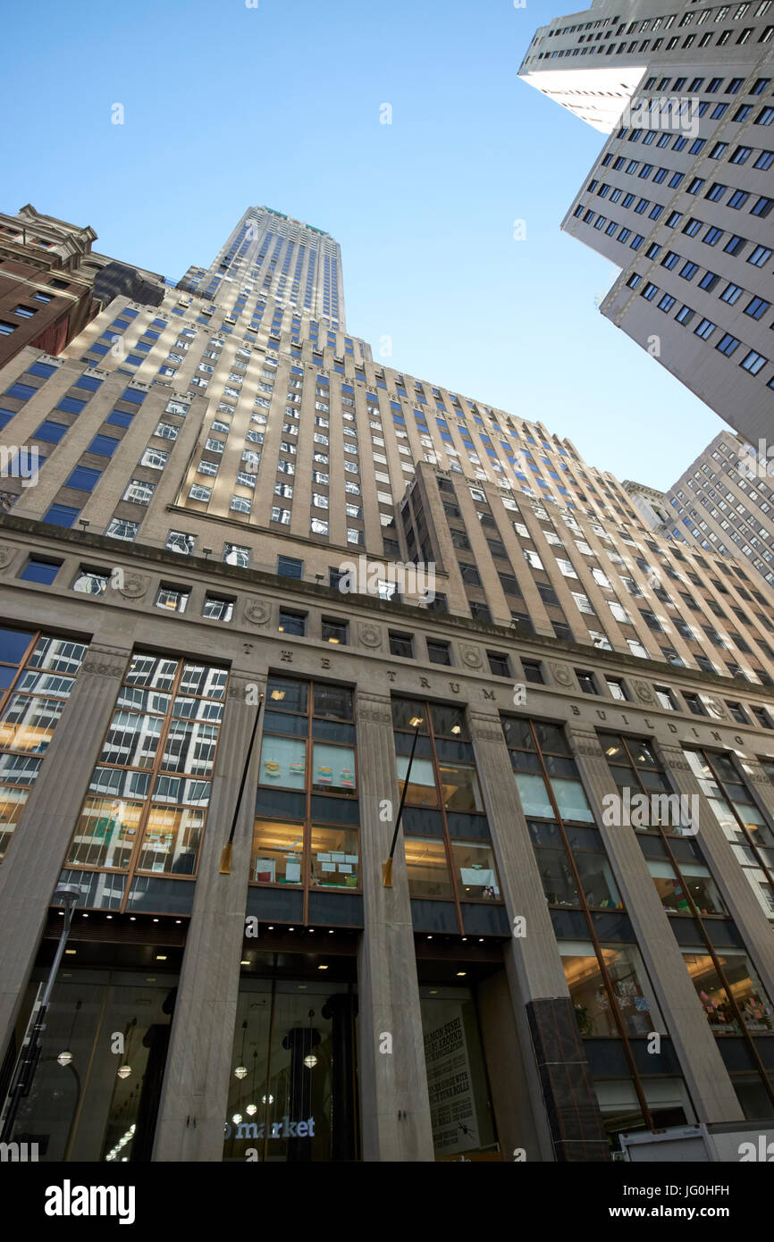 40 Wall street le trump building New York USA Banque D'Images