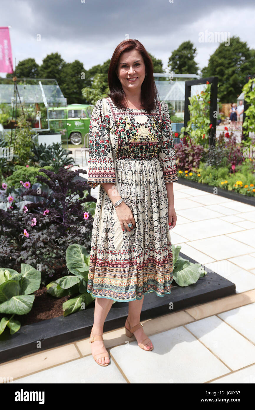 Au cours de l'agneau d'Amanda journée consacrée à la RHS Hampton Court Palace Flower Show 2017 à Hampton Court, à Londres. Banque D'Images