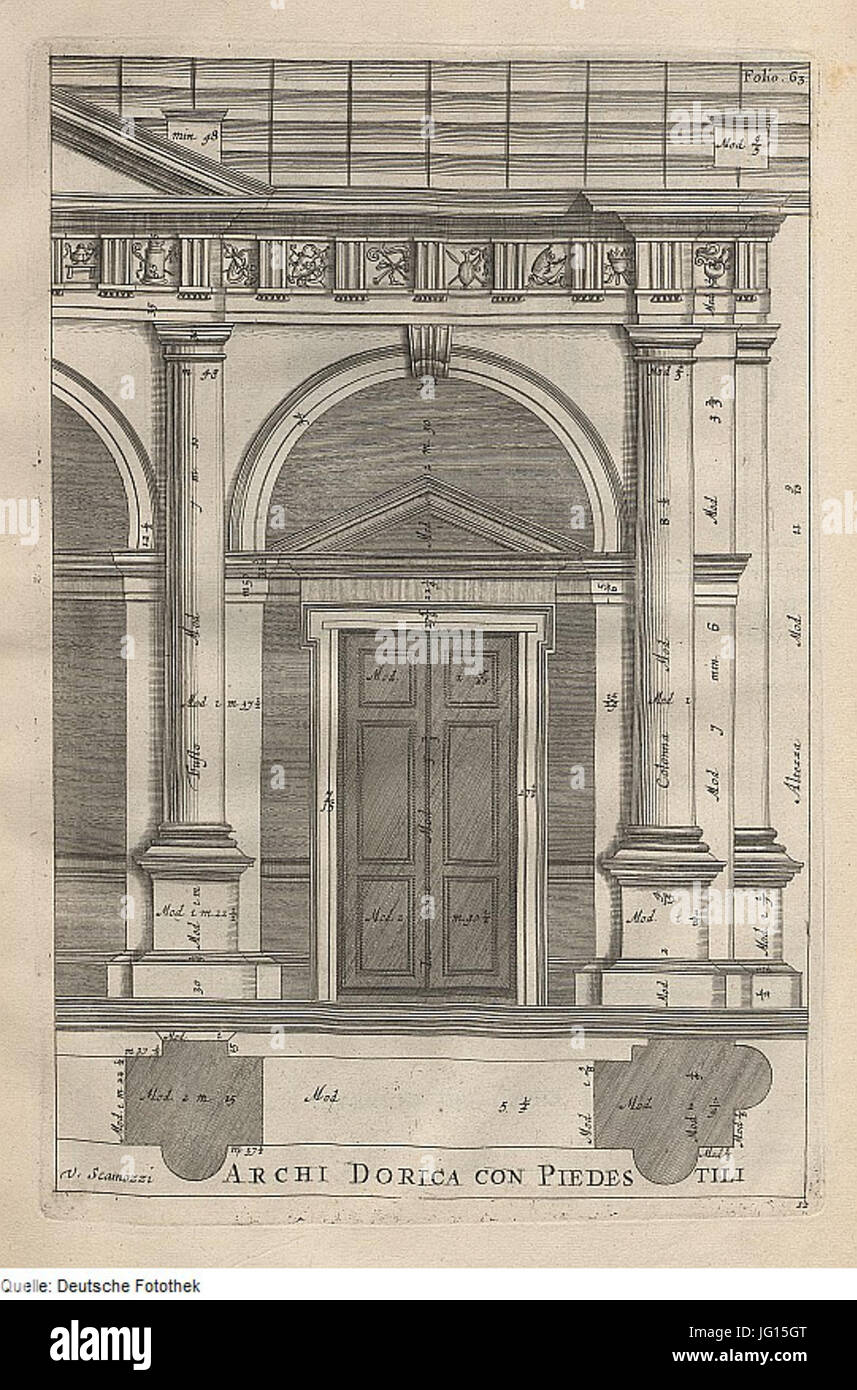 Fotothek df tg 0007868 Architektur 5E Säule 5E Kapitell Postament 5E 5E 5E Piedestal Bogen 5E 5E Metope frites Banque D'Images