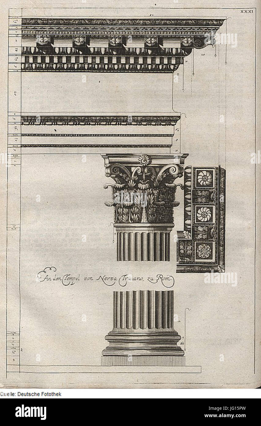 Fotothek df tg 0008011 Société Säulenordnung 5E 5E 5E Base Säule 5E 5E Gebälk Kapitell frites 5E 5E Faszie Banque D'Images