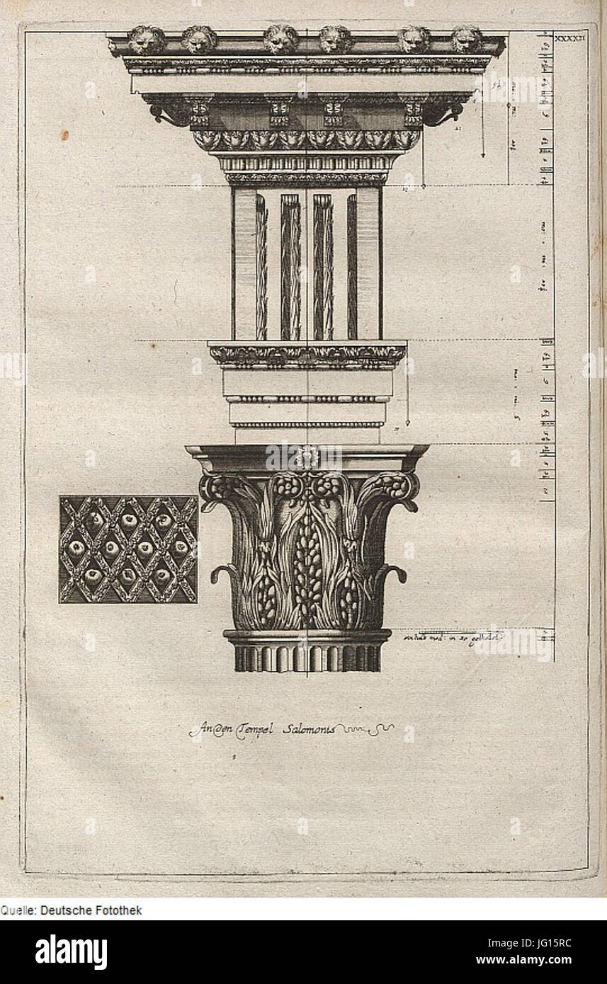 Fotothek df tg 00080 Architektur 5E Säulenordnung Kapitell 5E 5E 5E Faszie Gesims frites 5E 5E 5E Bl Ornament Banque D'Images