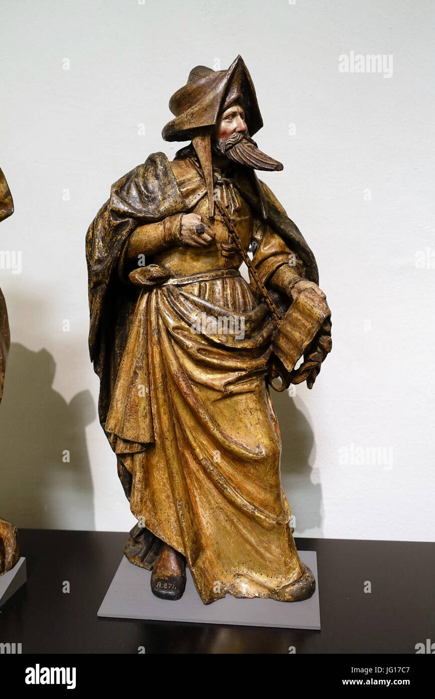 Quatre patriarches d'une représentation de l'arbre de Jessé, 2 de 4, Anvers, c. 1520, chêne, polychrome - Musée Schnütgen - Cologne, Allemagne - DSC00042 Banque D'Images