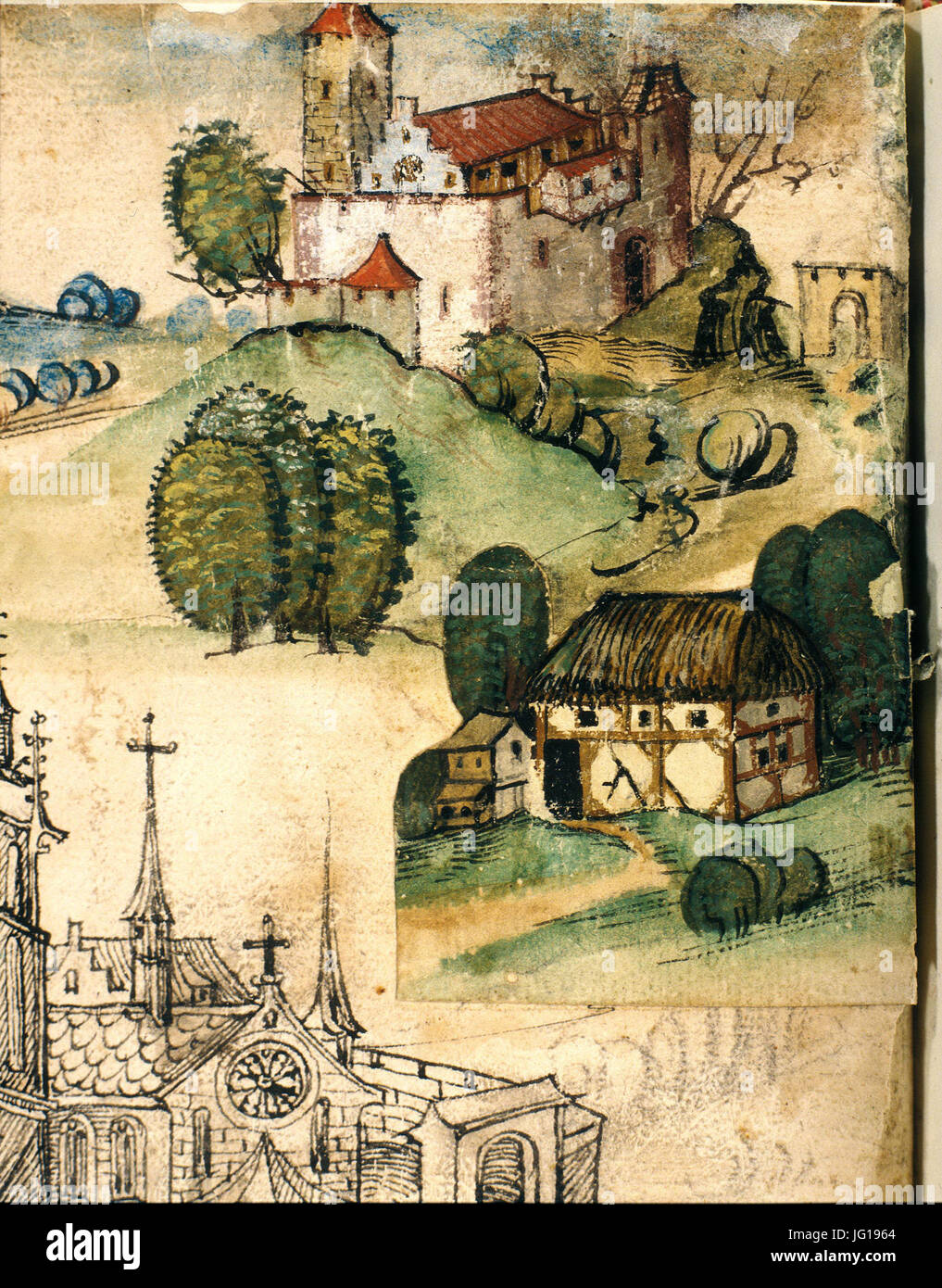 Dübendorf - Dübelstein - Gerold Neftenbach 1489 Banque D'Images