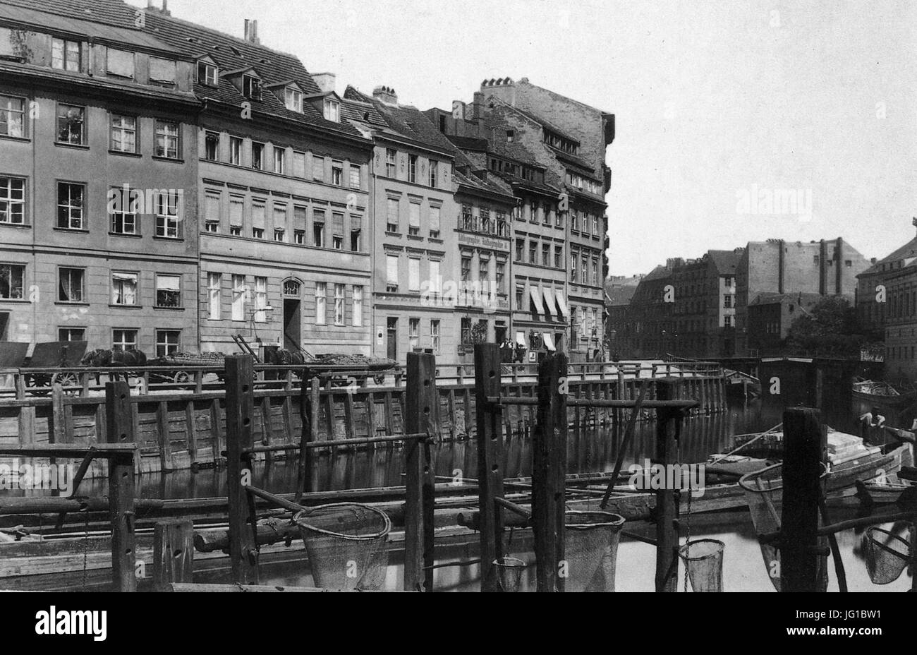 Friedrichsgracht, Berlin 1880 Banque D'Images