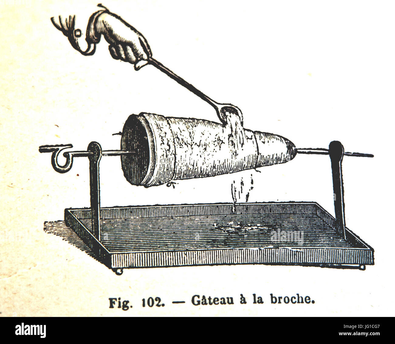 Gateau A La Broche Par Charles Durand Cuisinier 10 Photo Stock Alamy