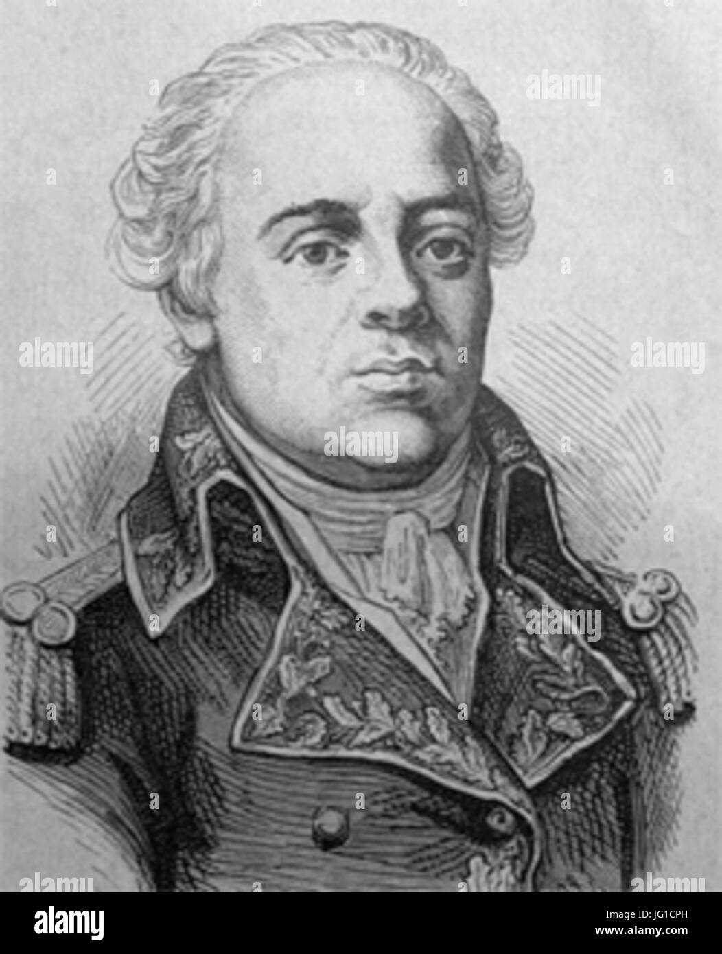 Général Jacques François de Boussay Menou Banque D'Images