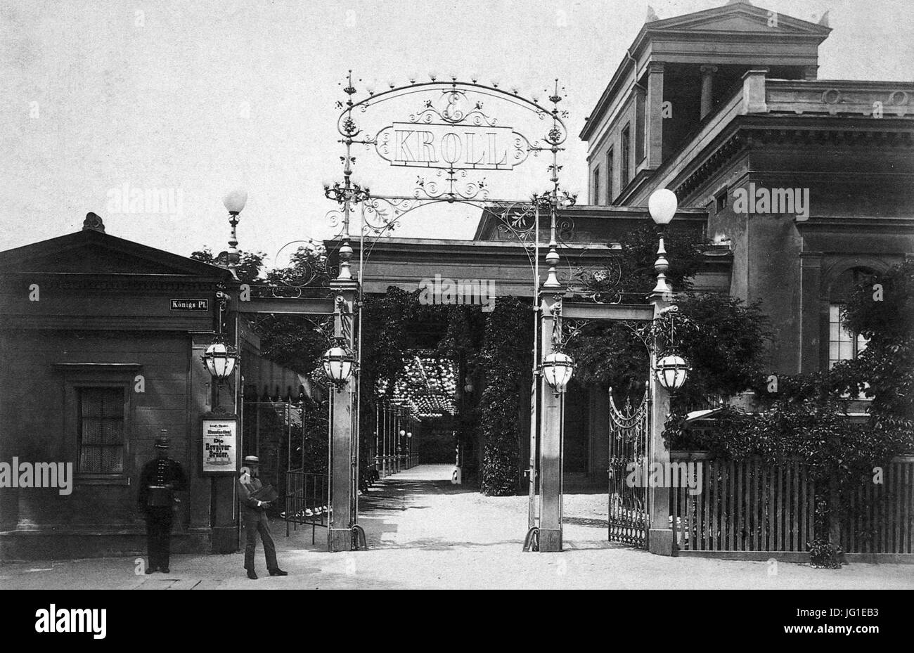 Jardin de l'Opéra Kroll, Berlin 1885 (1) Banque D'Images