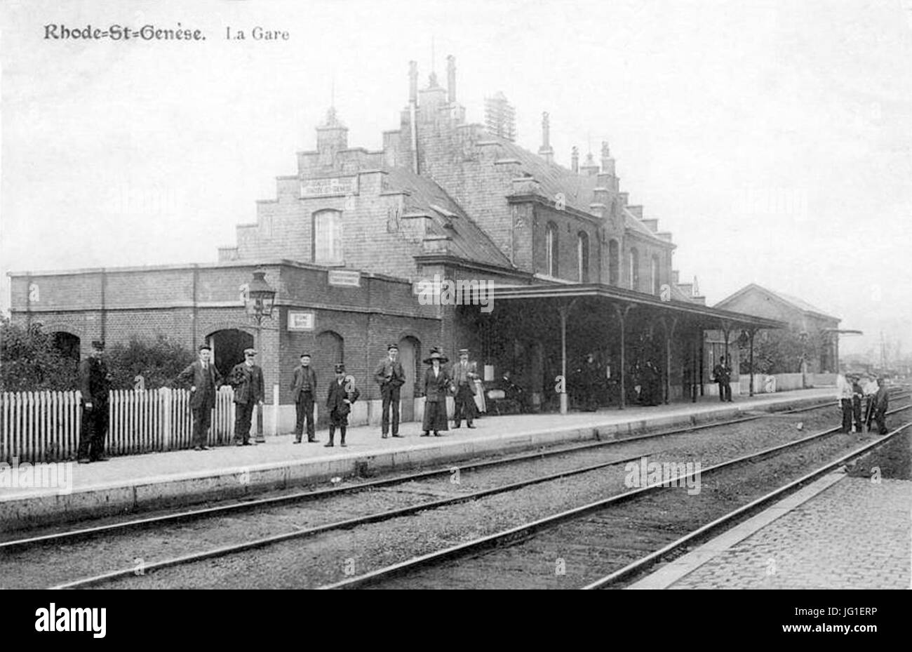 St-Genèse-Gare-Rhode CPancienne-intérieur- Banque D'Images