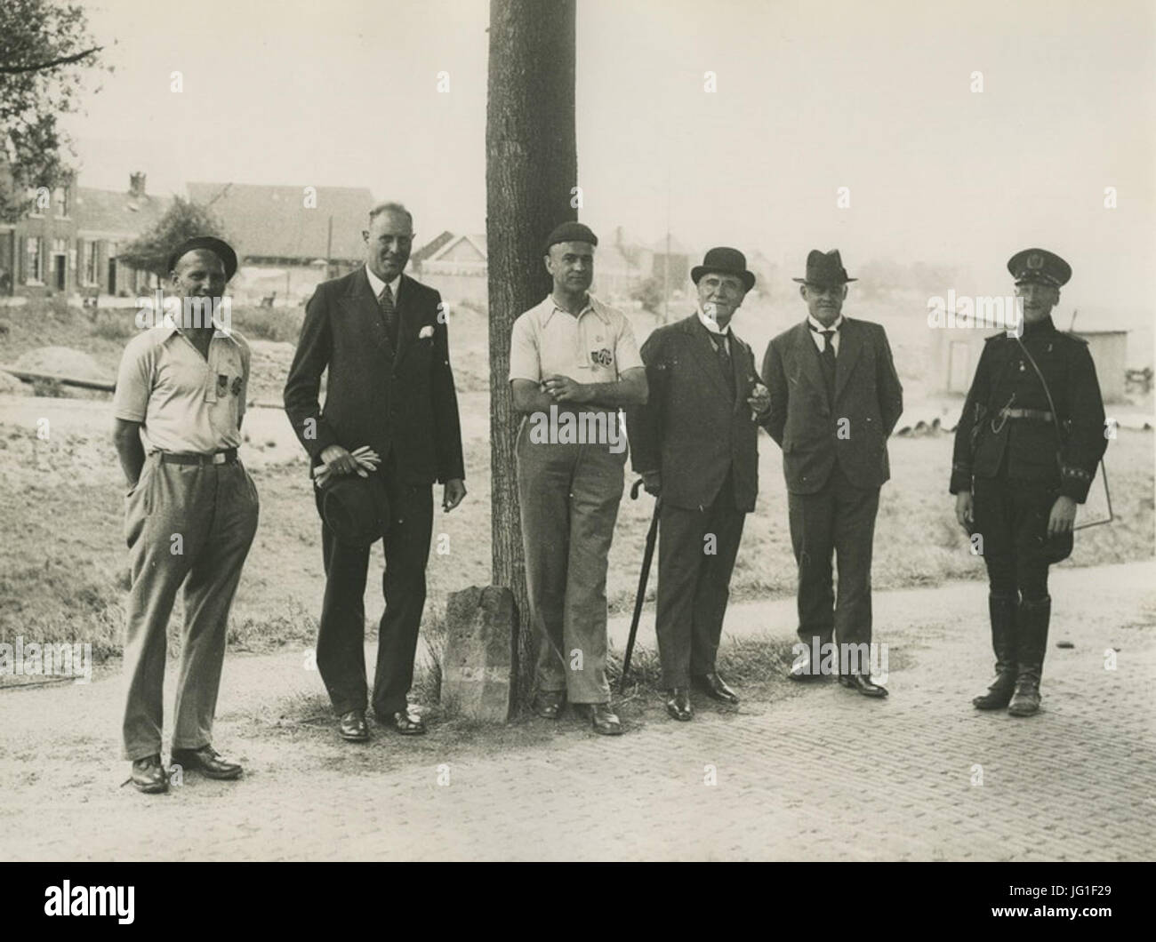 Gasten uit Amsterdam aan het einde van de 24e vierdaagse. - F40556 - KNBLO Banque D'Images