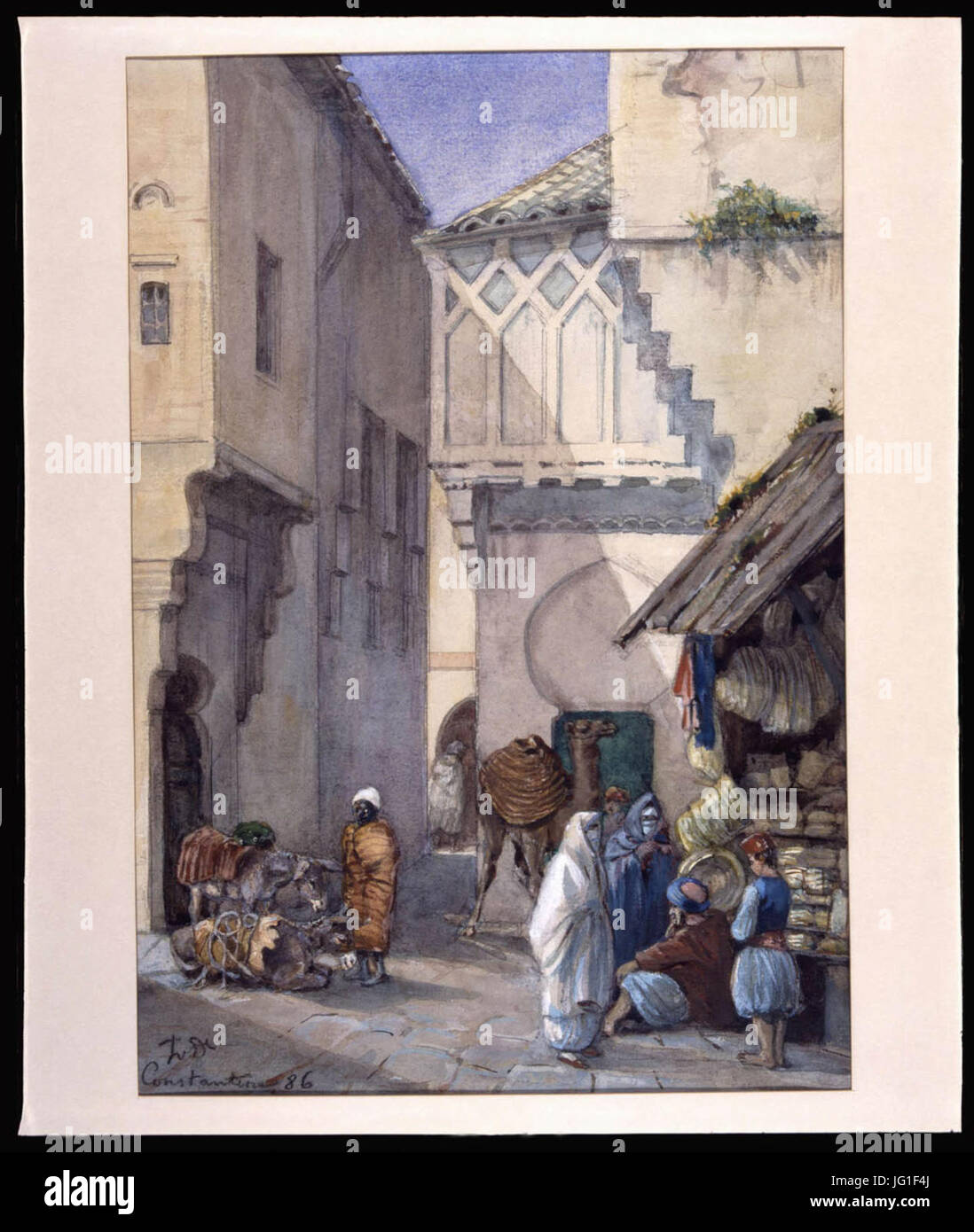 Gatubild från Konstantinopel. Fritz von Dardel, 1886 - Nordiska Museet - NMA.0043696 Banque D'Images