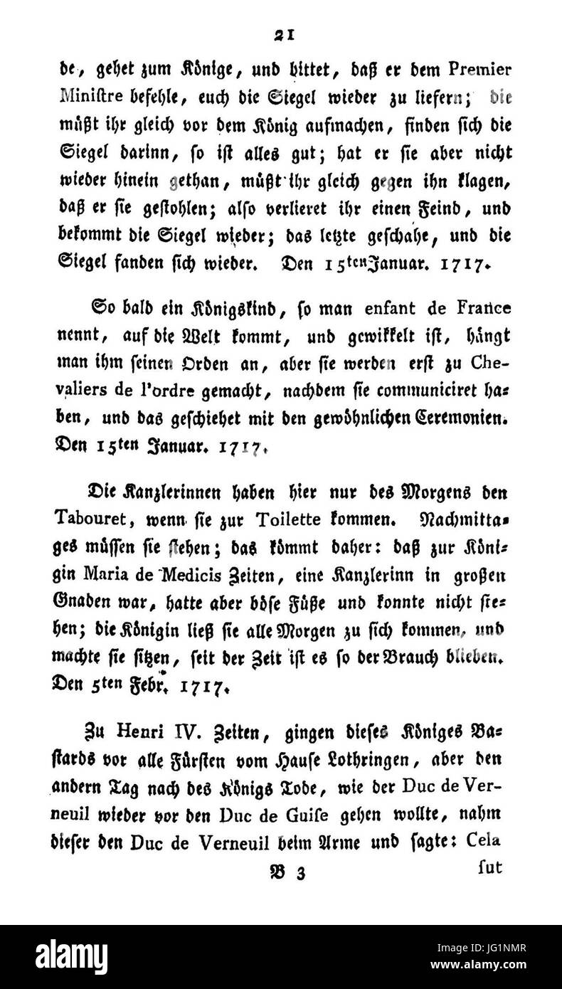 De Anekdoten vom Französischen Hofe (Liselotte von der Pfalz) 025 Banque D'Images