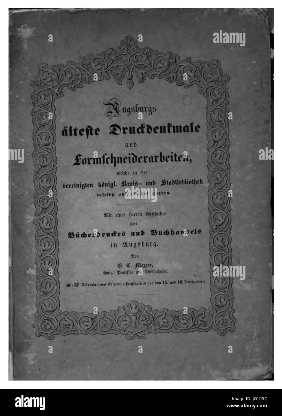 Druckdenkmale 001 älteste de Augsburg Banque D'Images