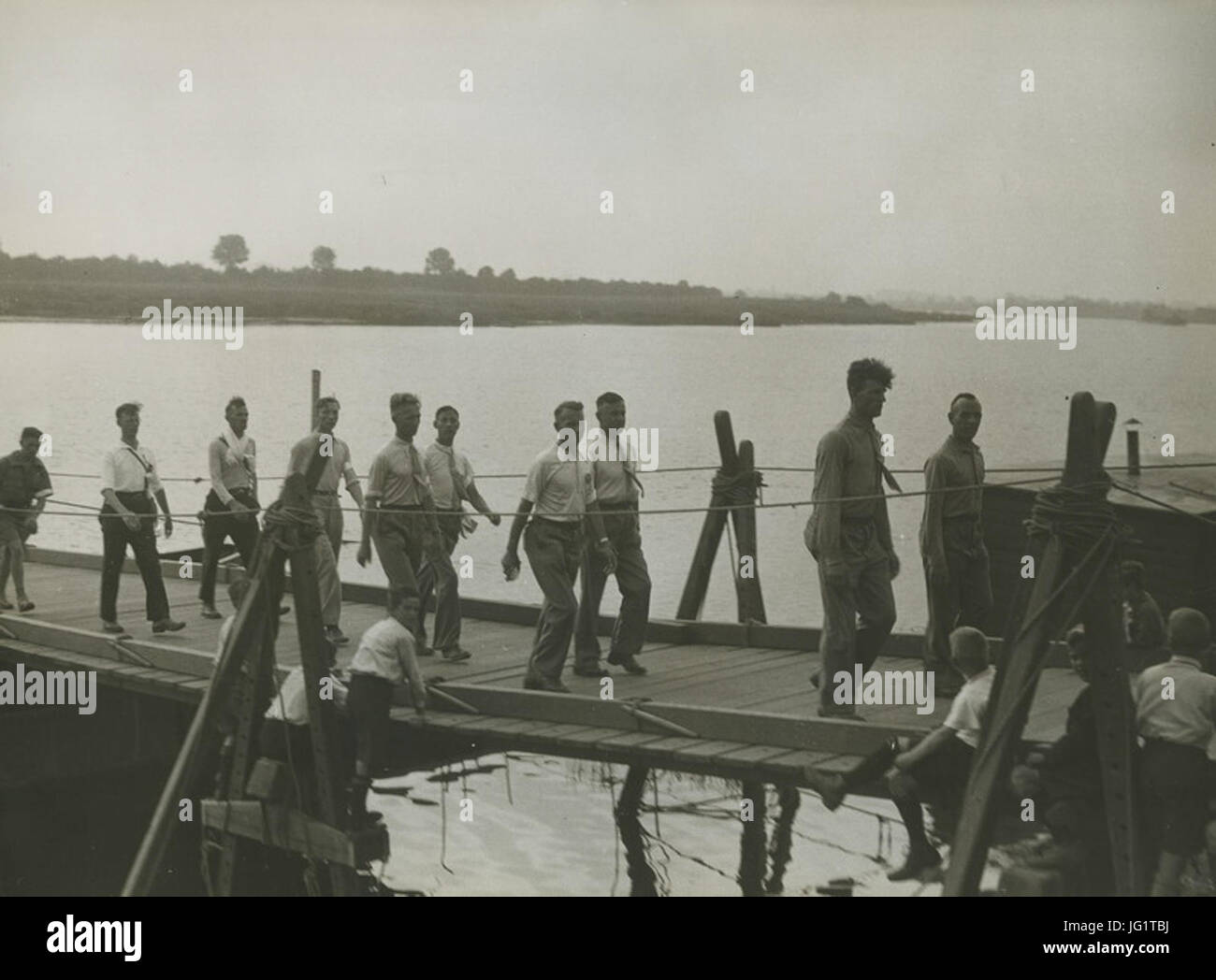 De Leden van A.P.G.S. 28Politie Amsterdamse Gymnastiek Sportvereniging29 uit Ams - F40623 - KNBLO Banque D'Images