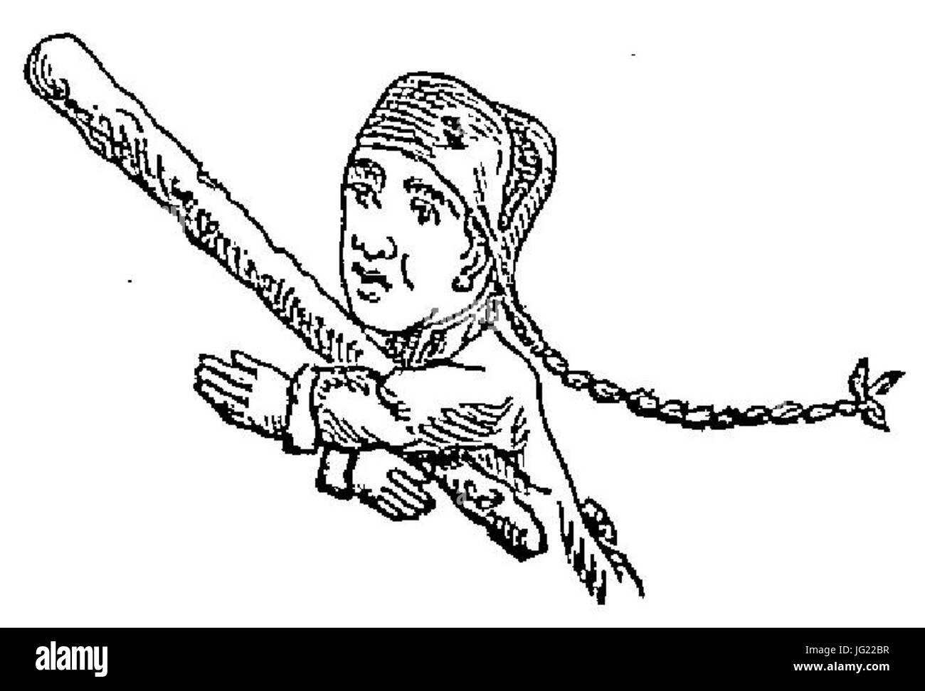 Image 1ère page guignol 1874 Banque D'Images