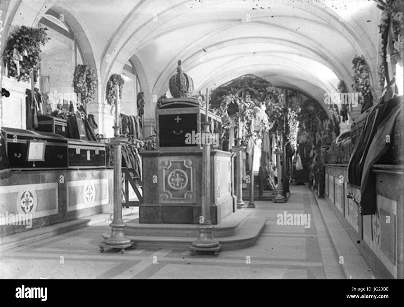 Interieur du Panthéon des souverains 28PARIS29 Banque D'Images