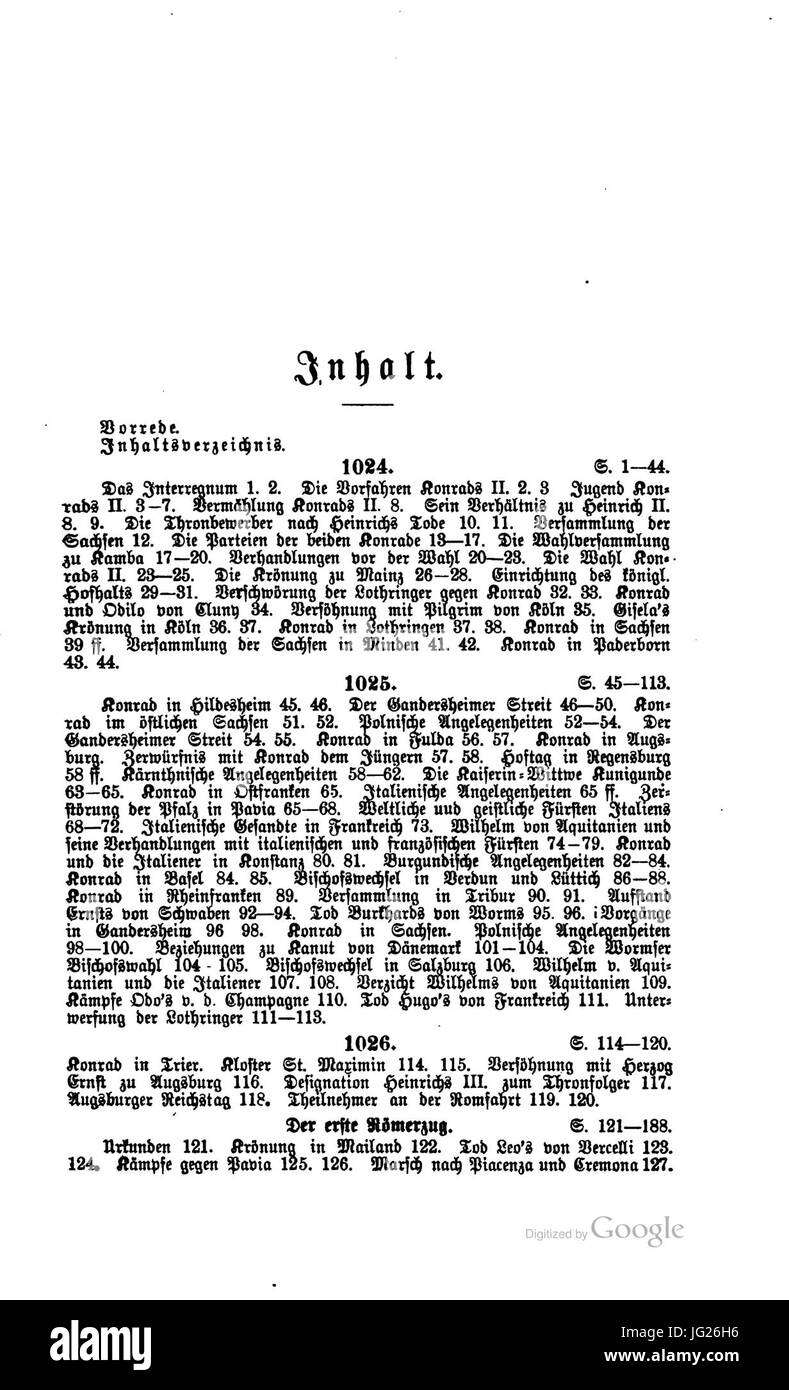 Jahrbücher Konrad II Bande 1 008 Banque D'Images