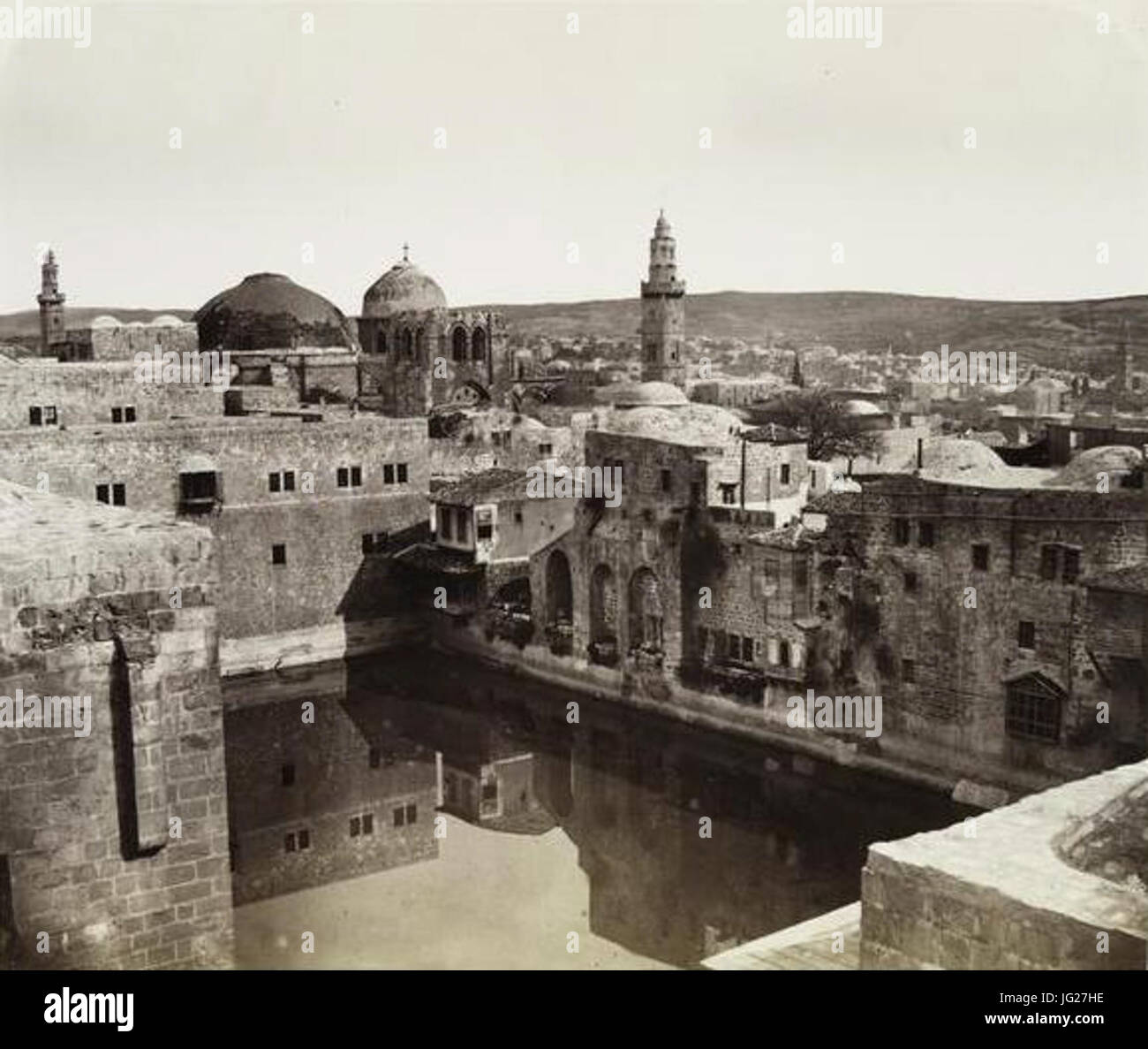 James McDonald. Vues à l'intérieur de la ville. Piscine d'Ézéchias. 1865 28A29 Banque D'Images