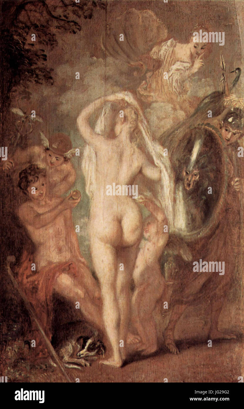 Jean-Antoine WATTEAU - Le jugement de Pâris Banque D'Images
