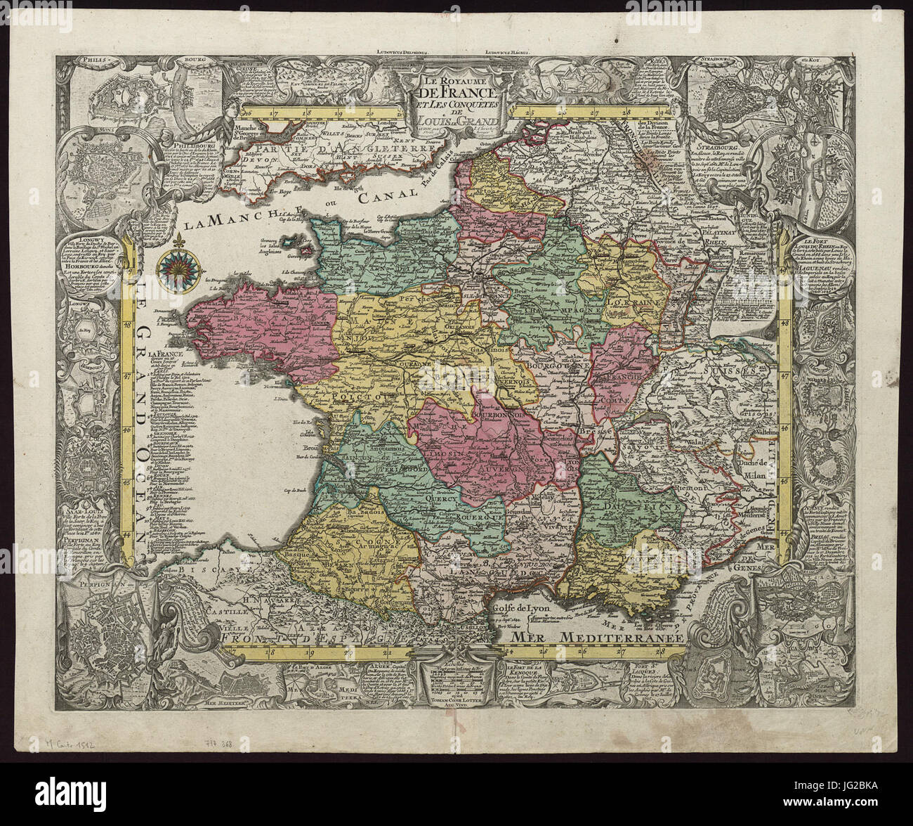 Johann Christofle Steinsberger - Royaume de France et conquêtes de Louis le Grand - 001 Banque D'Images
