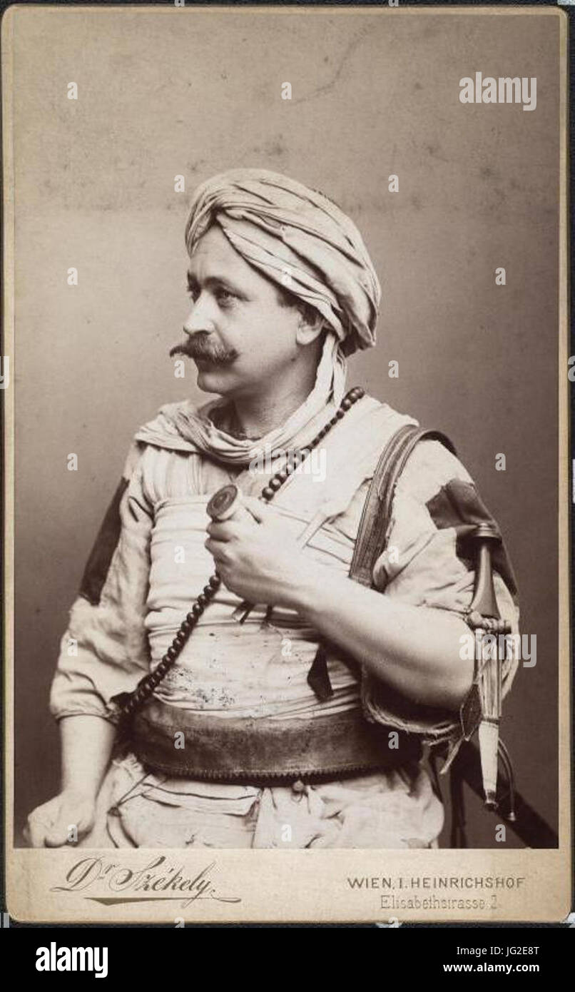 Josef Székely - Rudolf Slatin als Beduine Banque D'Images