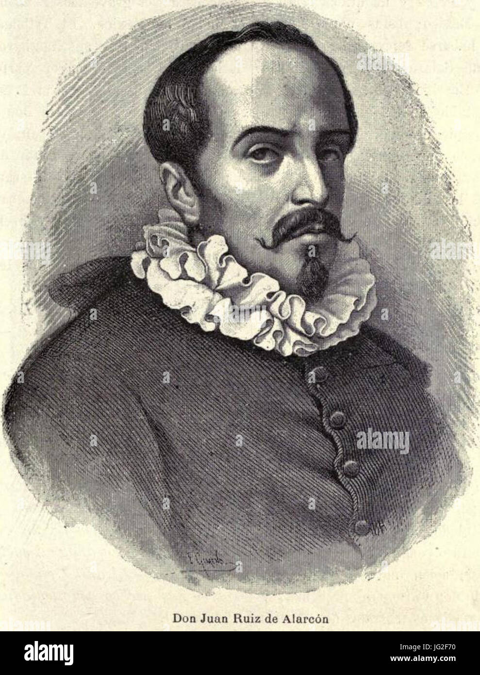 Juan Ruiz de Alarcón (E. Gimeno) Banque D'Images