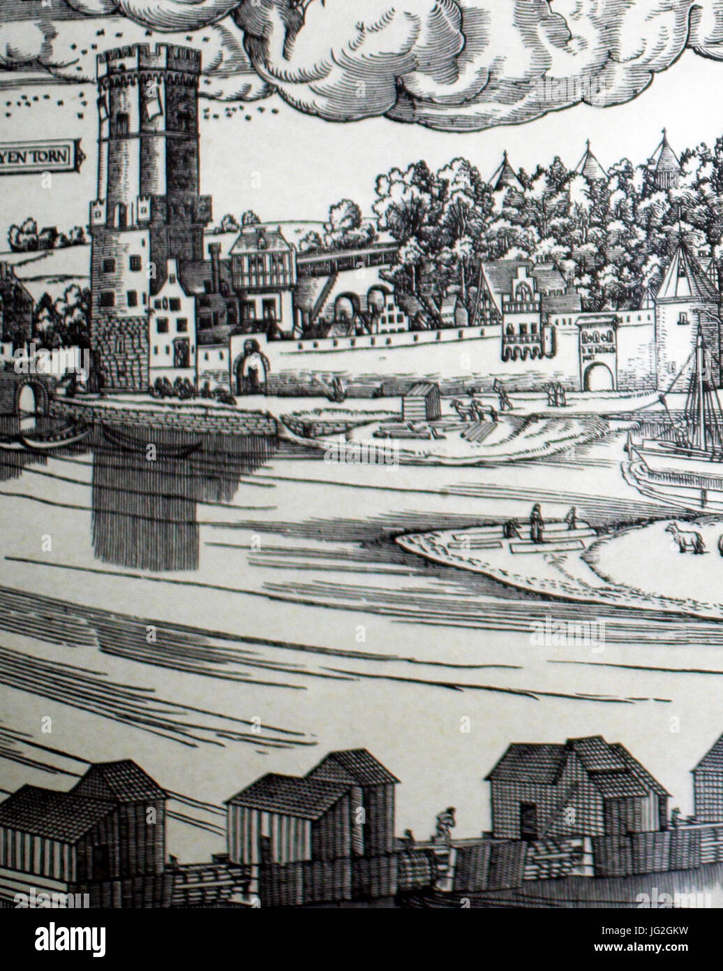 Kölner Stadtbefestigung Bayenturm bis Dreikönigenpforte Banque D'Images