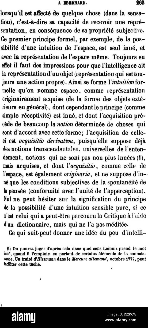 - Kant Prolégomènes - 265 Banque D'Images