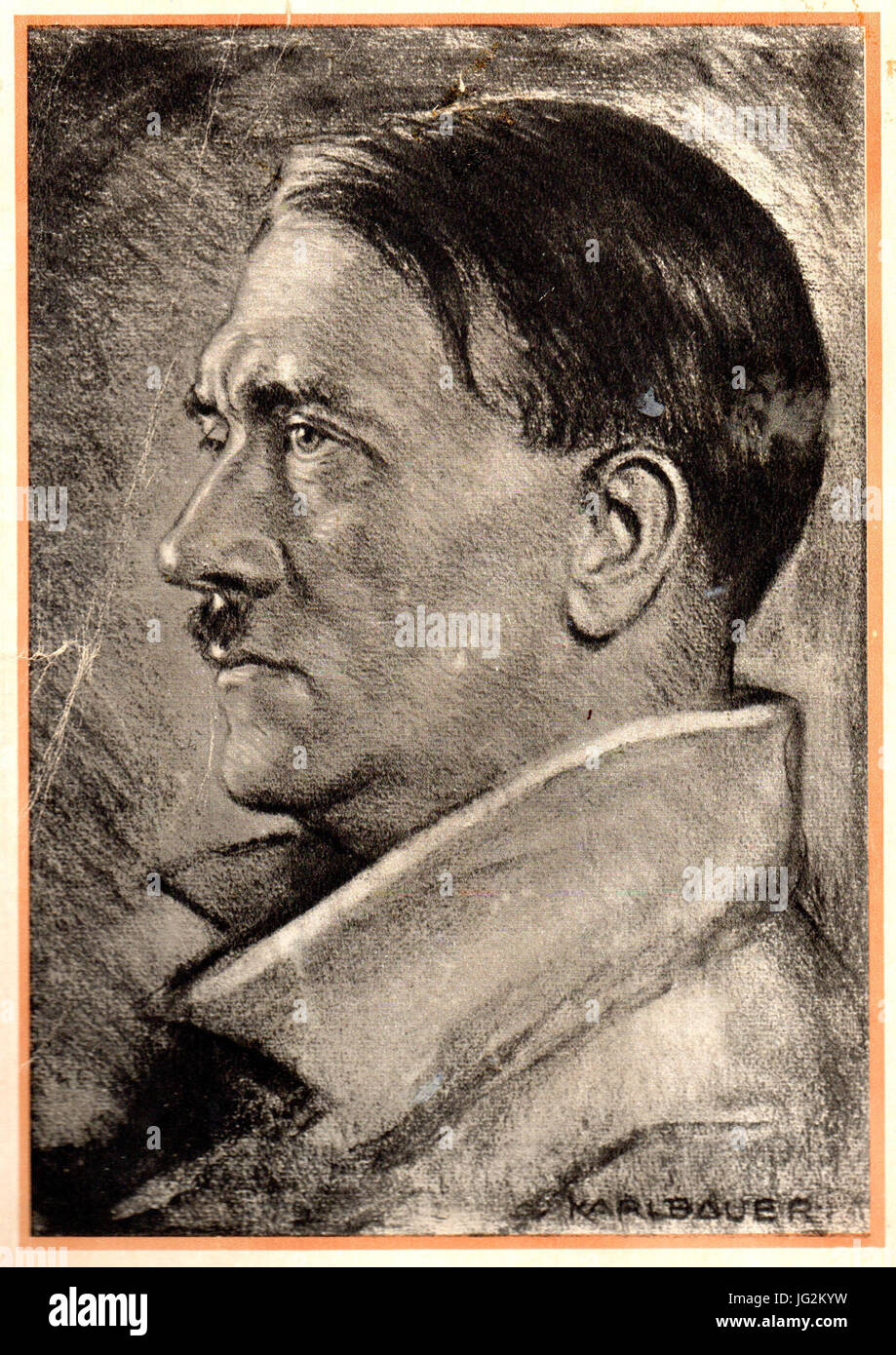 Karl Bauer Porträt Adolf Hitler 9 Banque D'Images