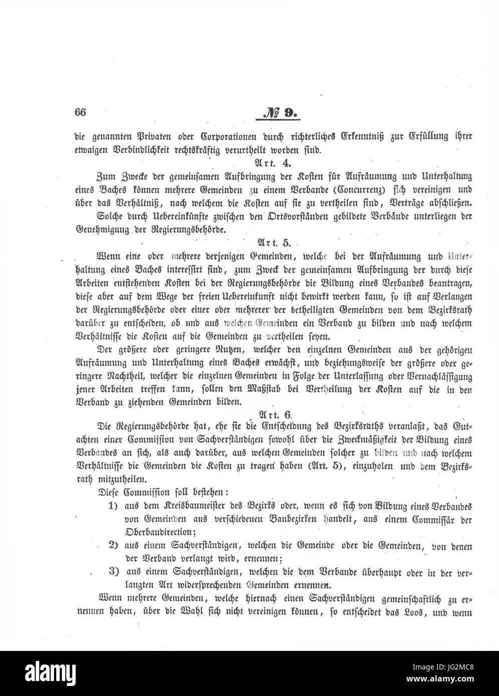 Hessisches Großherzoglich 1853 Bachgesetz 66 Banque D'Images