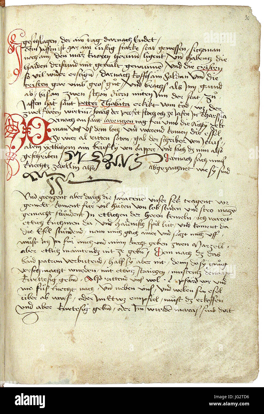 Konrad von Grünenberg - Beschreibung Der Reise von Konstanz nach Jérusalem - Blatt 30r - 065 Banque D'Images