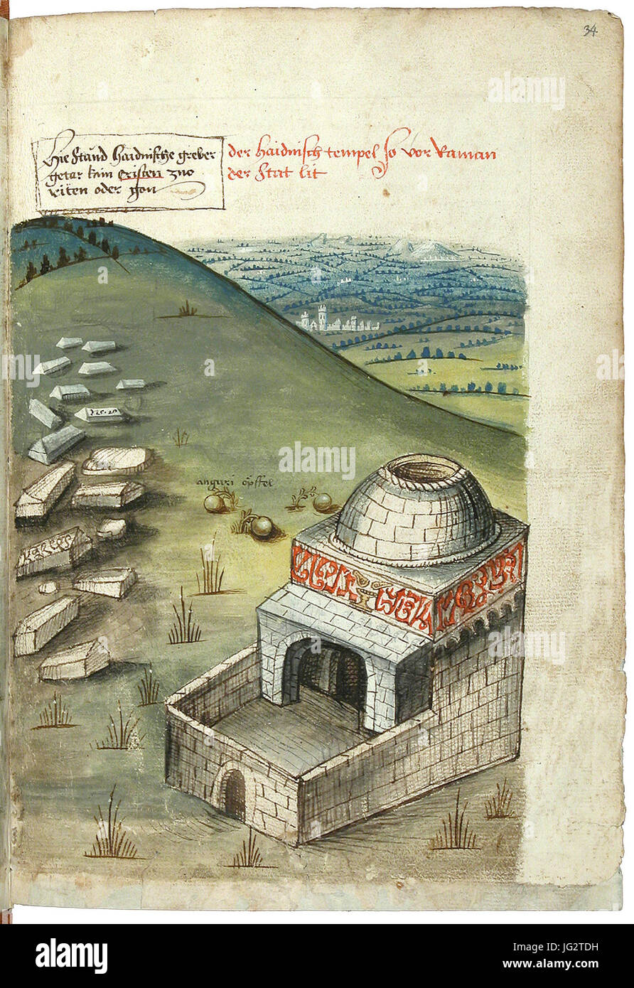 Konrad von Grünenberg - Beschreibung Der Reise von Konstanz nach Jérusalem - Blatt 34r - 073 Banque D'Images