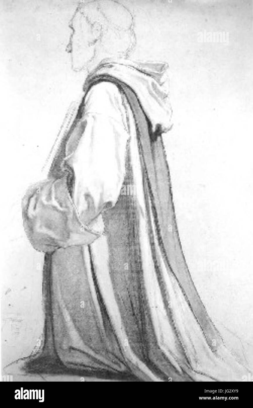 L'abdication de Charles Quint Louis Gallait étude 4 Banque D'Images