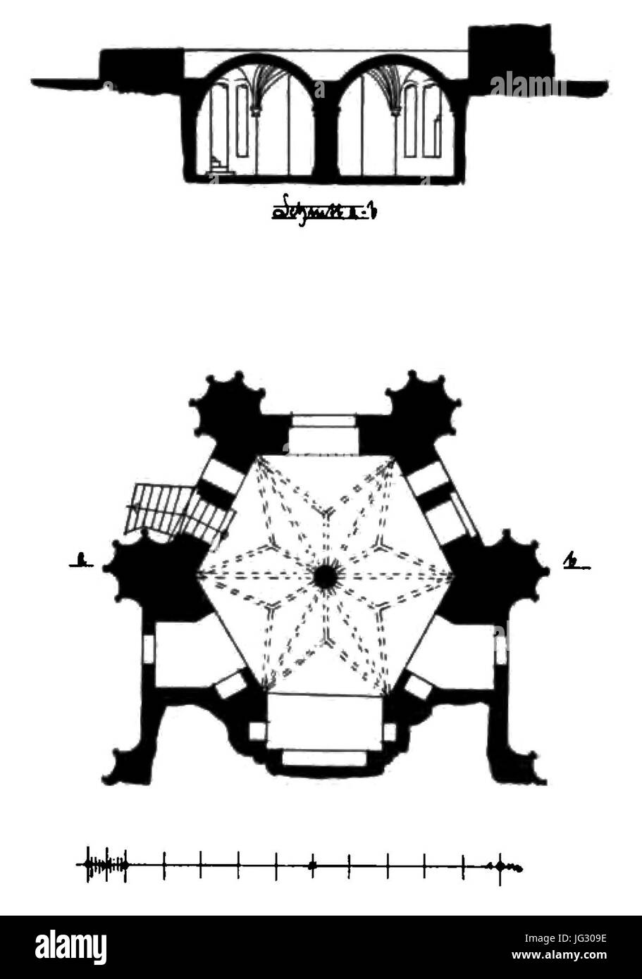 045 Nicolaikirche Krypta Lüneburg Banque D'Images