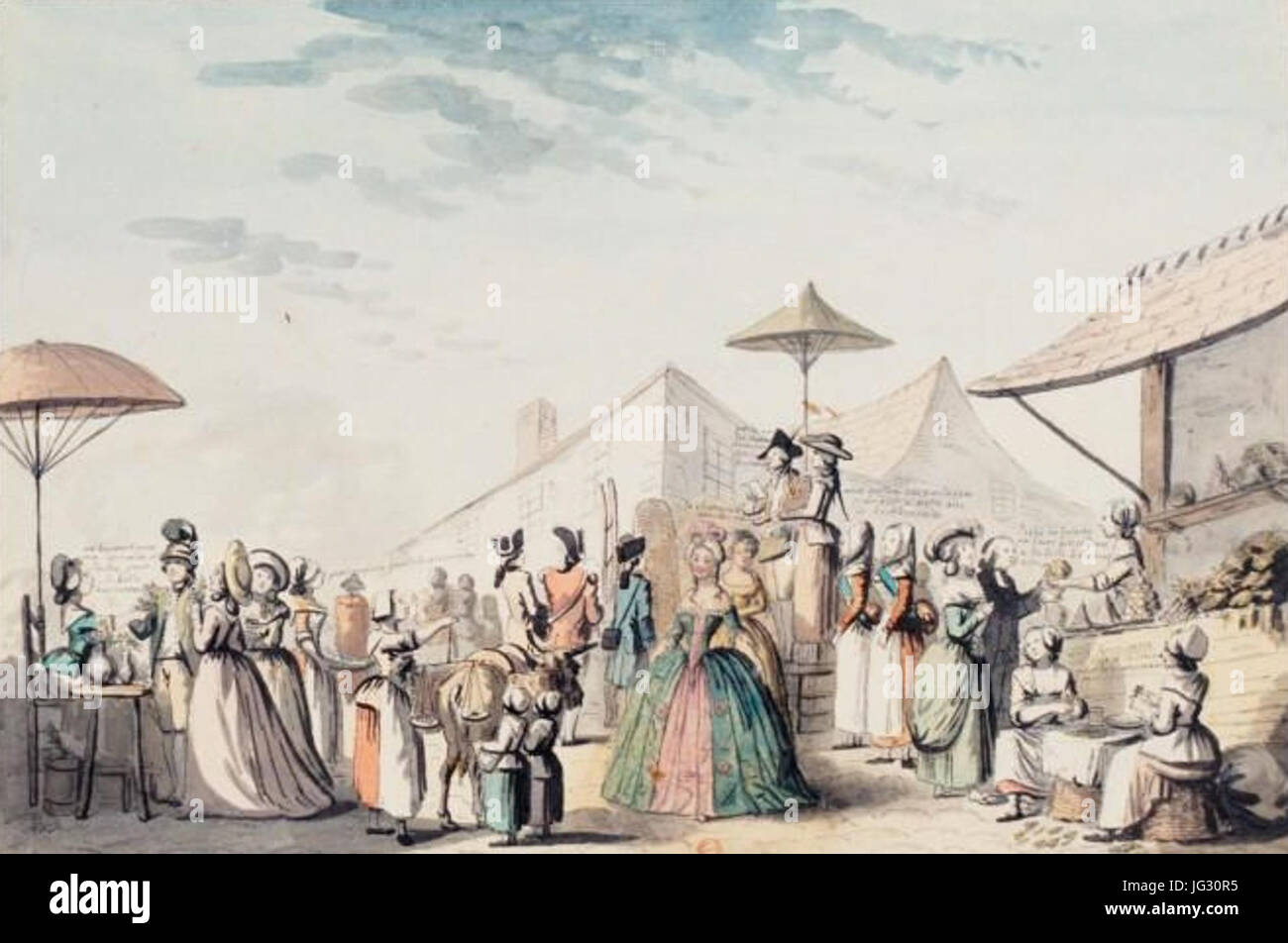 La Belle Bourbonnaise en promenade à la place Maubert Paris Banque D'Images