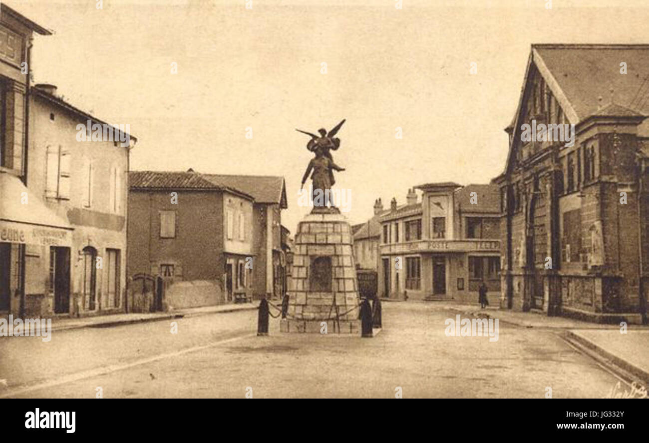 Lannemezan dans les années 1950 Banque D'Images