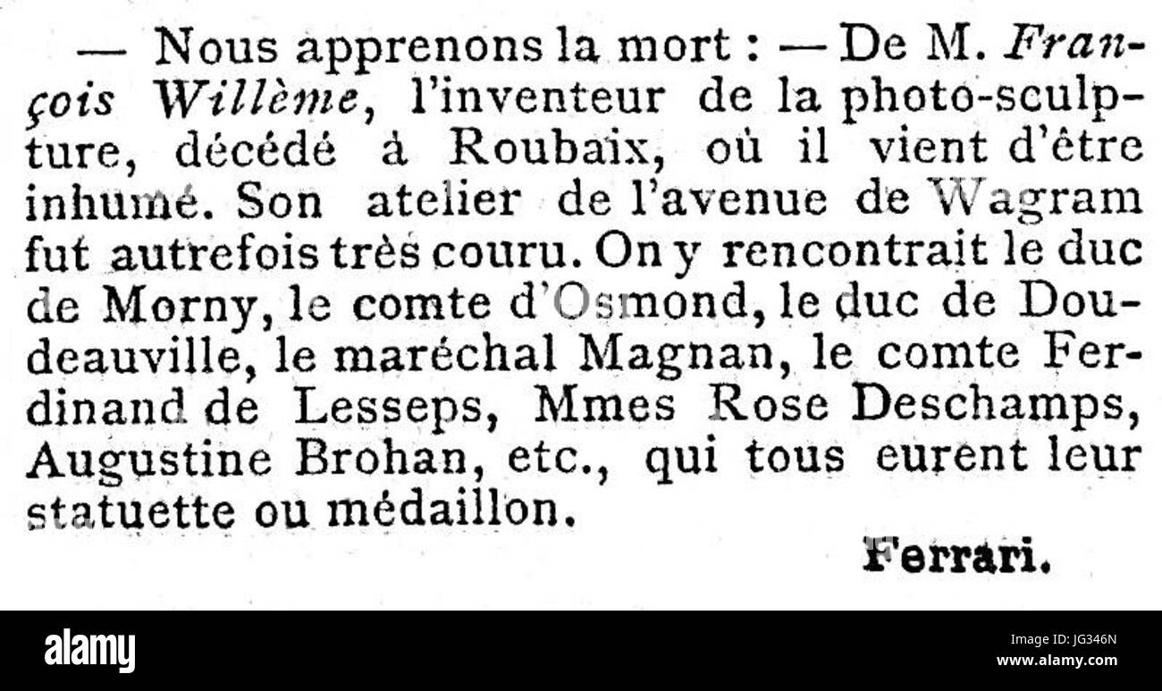 Le Figaro - 6 février 1905 - page 2 - 2ème colonne Banque D'Images