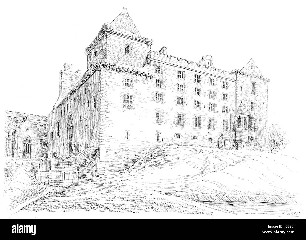 Le Palais de Linlithgow NO 02 Banque D'Images